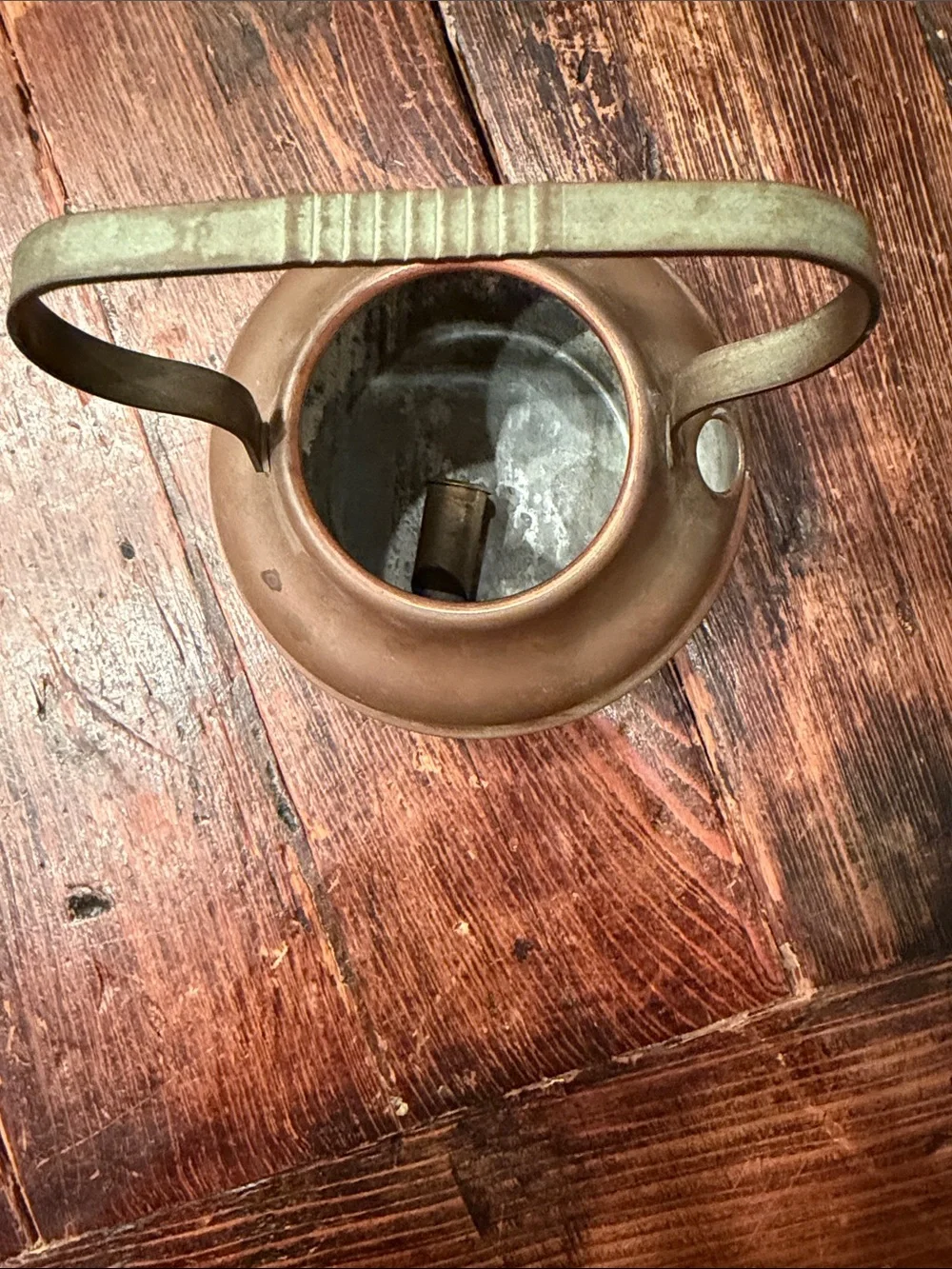 Vintage Spartan Copper Kettle with Patina Handle - Brown Copper Finish